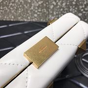 Valentino Roman Stud Nappa Leather Clutch Bag White Size 20 x 5 x 14 cm - 5
