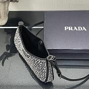 Prada Cleo Satin Bag With Appliqués 1BC169 Size 18.5 x 4.5 x 22 cm - 6