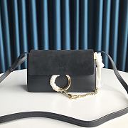 Chloe Faye Small Shoulder Bag Black S127 Size 24 x 15 x 7  cm - 1