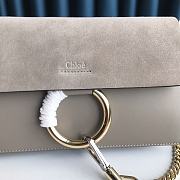 Chloe Faye Small Shoulder Bag Gray S127 Size 24 x 15 x 7 cm - 6