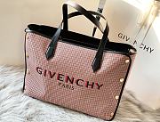 Givenchy Small Bond Shopping Bag In Canvas Red Size 43 x 29 x 16 cm - 1