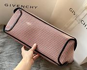 Givenchy Small Bond Shopping Bag In Canvas Red Size 43 x 29 x 16 cm - 3