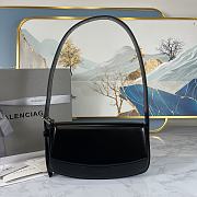 Balenciaga Woman's Ghost Sling Bag In Leather Black Size 23 x 5 x 15 cm - 1