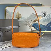 Balenciaga Woman's Ghost Sling Bag In Crocodile Leather Orange 23 x 5 x 15 cm - 4