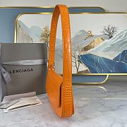 Balenciaga Woman's Ghost Sling Bag In Crocodile Leather Orange 23 x 5 x 15 cm - 3