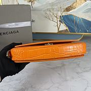 Balenciaga Woman's Ghost Sling Bag In Crocodile Leather Orange 23 x 5 x 15 cm - 2