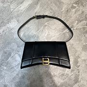 Balenciaga Downtown XS Shoulder Bag In Black Smooth Leather Size 25 cm - 1