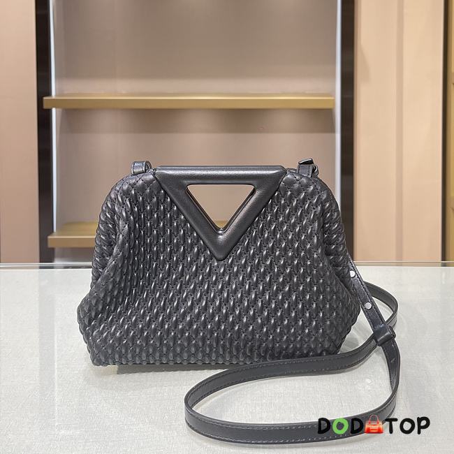 Bottega Veneta Small Point Bag Black 661986 Size 24 × 16 × 8 cm - 1