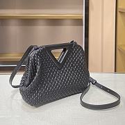 Bottega Veneta Small Point Bag Black 661986 Size 24 × 16 × 8 cm - 5
