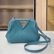 Bottega Veneta Small Point Bag Prussian Blue 661986 Size 24 × 16 × 8 cm - 1