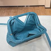 Bottega Veneta Small Point Bag Prussian Blue 661986 Size 24 × 16 × 8 cm - 6