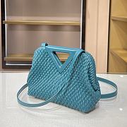 Bottega Veneta Small Point Bag Prussian Blue 661986 Size 24 × 16 × 8 cm - 5