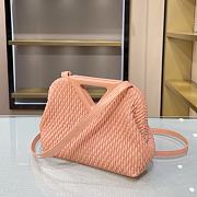 Bottega Veneta Small Point Bag Peach 661986 Size 24 × 16 × 8 cm - 4