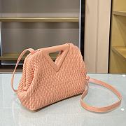Bottega Veneta Small Point Bag Peach 661986 Size 24 × 16 × 8 cm - 3