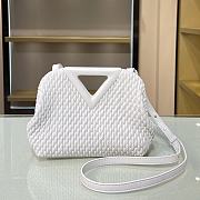 Bottega Veneta Small Point Bag White 661986 Size 24 × 16 × 8 cm - 1