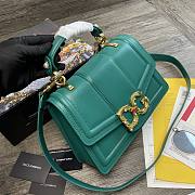 D&G Amore Bag In Calfskin Leather Green BB6675 Size 27 x 8 x 18 cm - 6