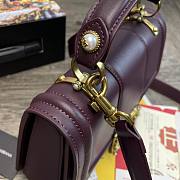 D&G Amore Bag In Calfskin Leather Purple BB6675 Size 27 x 8 x 18 cm - 6