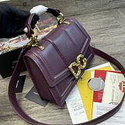 D&G Amore Bag In Calfskin Leather Purple BB6675 Size 27 x 8 x 18 cm - 3