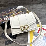 D&G Amore Bag In Calfskin Leather White BB6675 Size 27 x 8 x 18 cm - 1