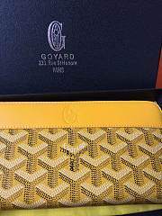 Goyard Zippy Long Wallet Yellow Size 19 cm - 5