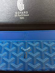 Goyard Zippy Long Wallet Azure Blue Size 19 cm - 6