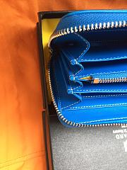 Goyard Zippy Long Wallet Azure Blue Size 19 cm - 2