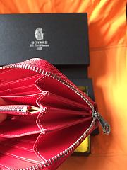 Goyard Zippy Long Wallet Red Size 19 cm - 2