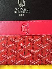 Goyard Zippy Long Wallet Red Size 19 cm - 5