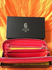 Goyard Zippy Long Wallet Red Size 19 cm - 6