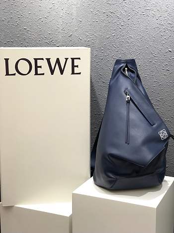 Loewe Anton Bag Crossbody Navy Blue Size 25 x 19 x 47 cm