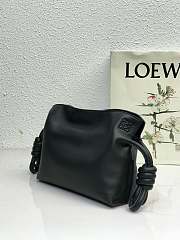 Loewe Flamenco Bag Black 10855 Size 22.5 x 18 x 9 cm - 2