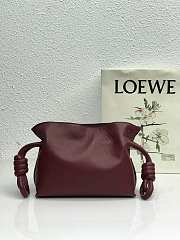 Loewe Flamenco Bag Burgundy 10855 Size 22.5 x 18 x 9 cm - 5