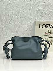 Loewe Flamenco Bag Teal Blue 10855 Size 22.5 x 18 x 9 cm - 2
