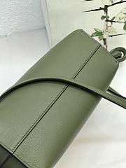 Loewe Flamenco Bag Khaki Green 10855 Size 22.5 x 18 x 9 cm - 6
