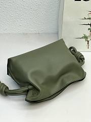Loewe Flamenco Bag Khaki Green 10855 Size 22.5 x 18 x 9 cm - 5