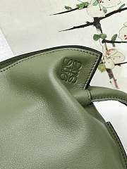 Loewe Flamenco Bag Khaki Green 10855 Size 22.5 x 18 x 9 cm - 2