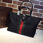 Gucci Black Techno Canvas Tote Bag 337070 Size 37 x 27 x 13 cm - 1