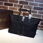 Gucci Black Techno Canvas Tote Bag 337070 Size 37 x 27 x 13 cm - 5