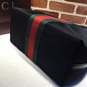 Gucci Black Techno Canvas Web Vertical Tote Bag 337070 Size 32 x 34 x 16 cm - 3