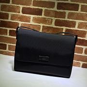 Gucci Men's Techno Canvas Messenger Bag Black 337073 Size 37 x 29 x 10 cm - 1