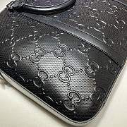 Gucci GG Embossed Briefcase Black ‎658573 Size 40 x 29 x 6 cm - 4