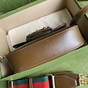 Gucci Horsebit 1955 GG Supreme Mini Bag Brown 658574 Size 20.5 x 14 x 5 cm - 4