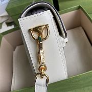 Gucci Horsebit 1955 GG Supreme Mini Bag White 658574 Size 20.5 x 14 x 5 cm - 6