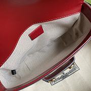 Gucci Horsebit 1955 GG Supreme Mini Bag Red 658574 Size 20.5 x 14 x 5 cm - 6