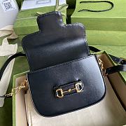 Gucci Horsebit 1955 Mini Bag Black Leather 658574 Size 20.5 x 14 x 5 cm - 4
