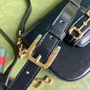 Gucci Horsebit 1955 Mini Bag Black Leather 658574 Size 20.5 x 14 x 5 cm - 2