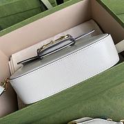 Gucci Horsebit 1955 Mini Bag White Leather 658574 Size 20.5 x 14 x 5 cm - 4