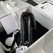 Chanel Mini FLap Bag With Top Handle Black AS2892 Size 20 x 15 x 6.5 cm - 6