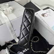 Chanel Mini FLap Bag With Top Handle Black AS2892 Size 20 x 15 x 6.5 cm - 5
