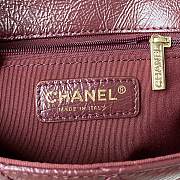 Chanel Mini FLap Bag With Top Handle Red AS2892 Size 20 x 15 x 6.5 cm - 2